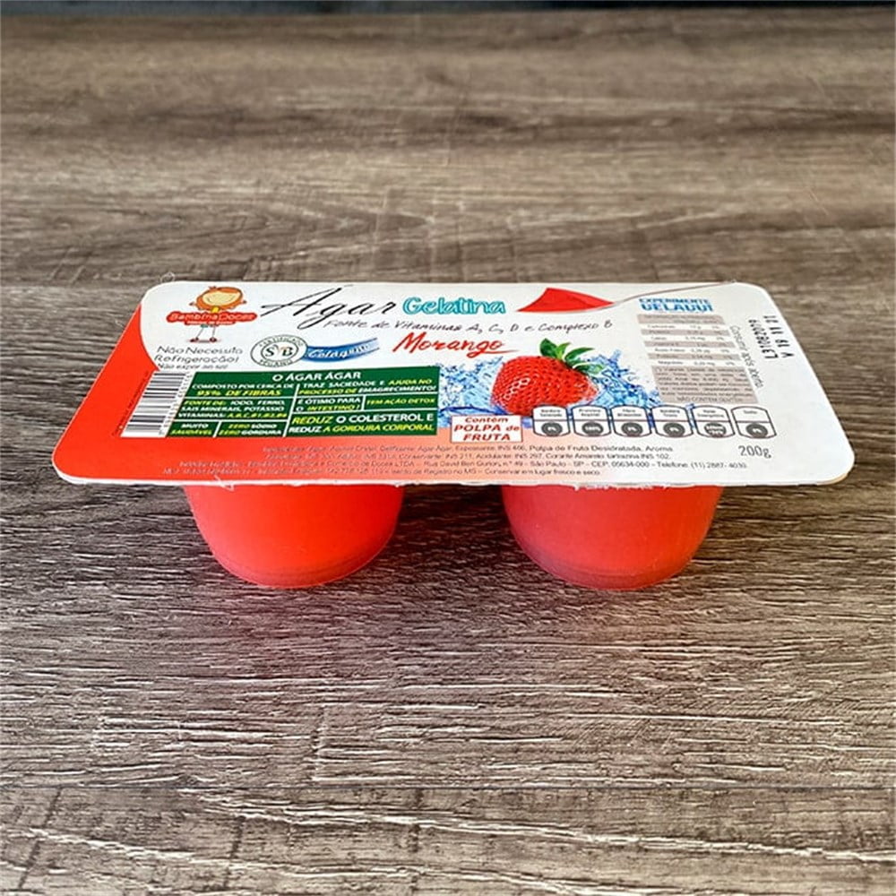 Sobremesa de Gelatina Ágar Ágar Bambina – Sabor Morango - Imagem 2