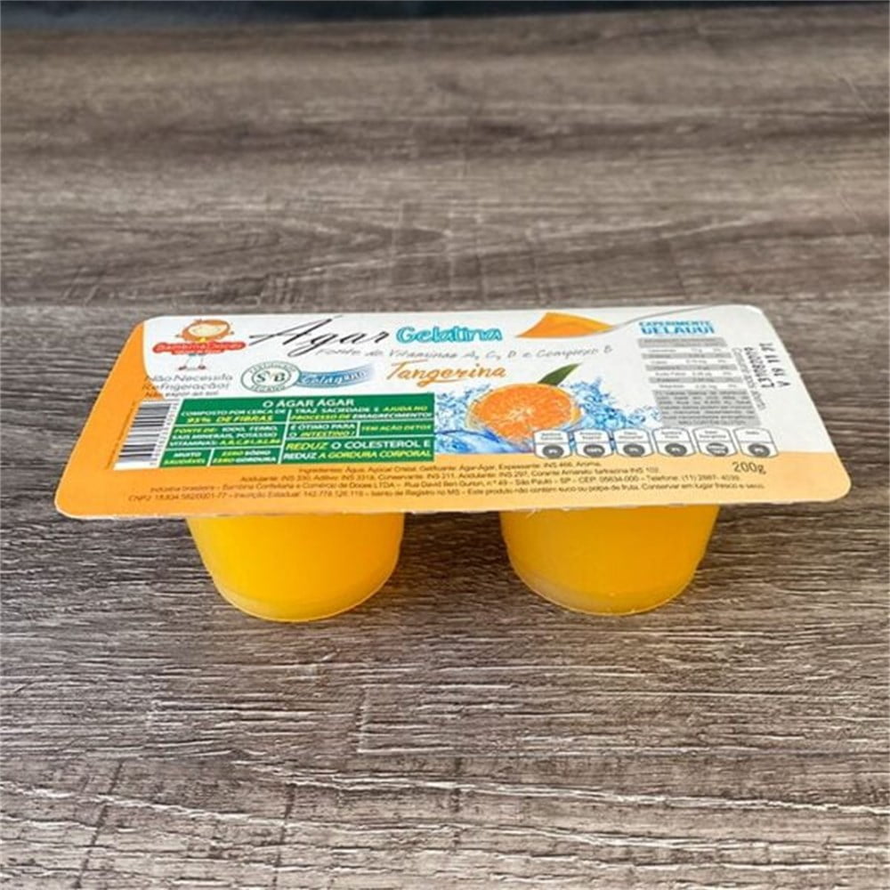 Sobremesa de Gelatina Ágar Ágar Bambina – Sabor Tangerina - Imagem 2